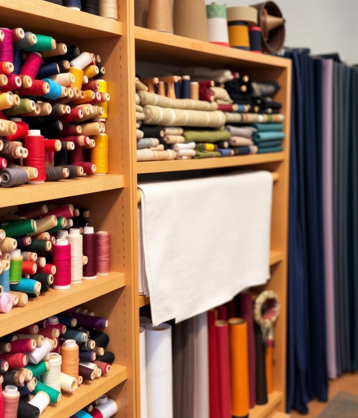Stacked garments on a studio chair